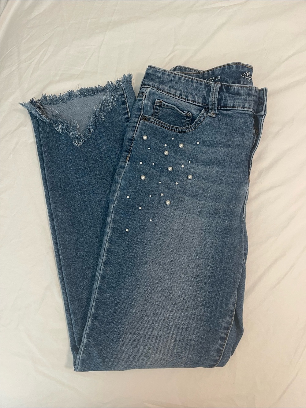 Women’s Saint John’s Bay Pearl-Accent Jeans